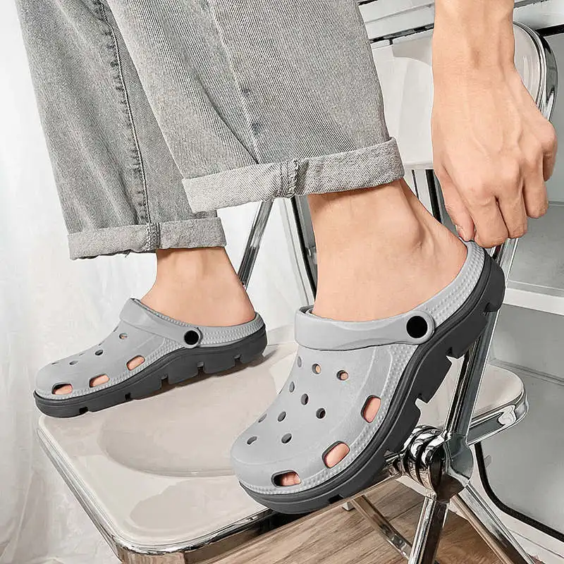 

Summer Shoes Jogger Men's Slip-Ons New Arrival Sandals Heels Mem Beach Slippers Chameleon Tennis Shock Absorber Without Lacing