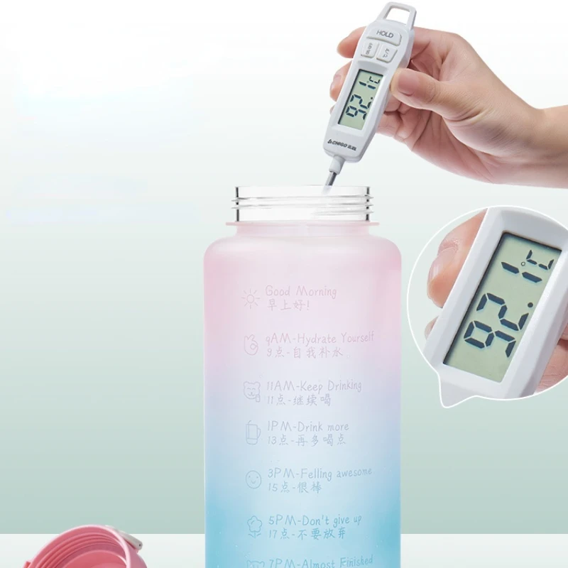 2 л Спортивная бутылка для воды портативная большая милая детская питья большой