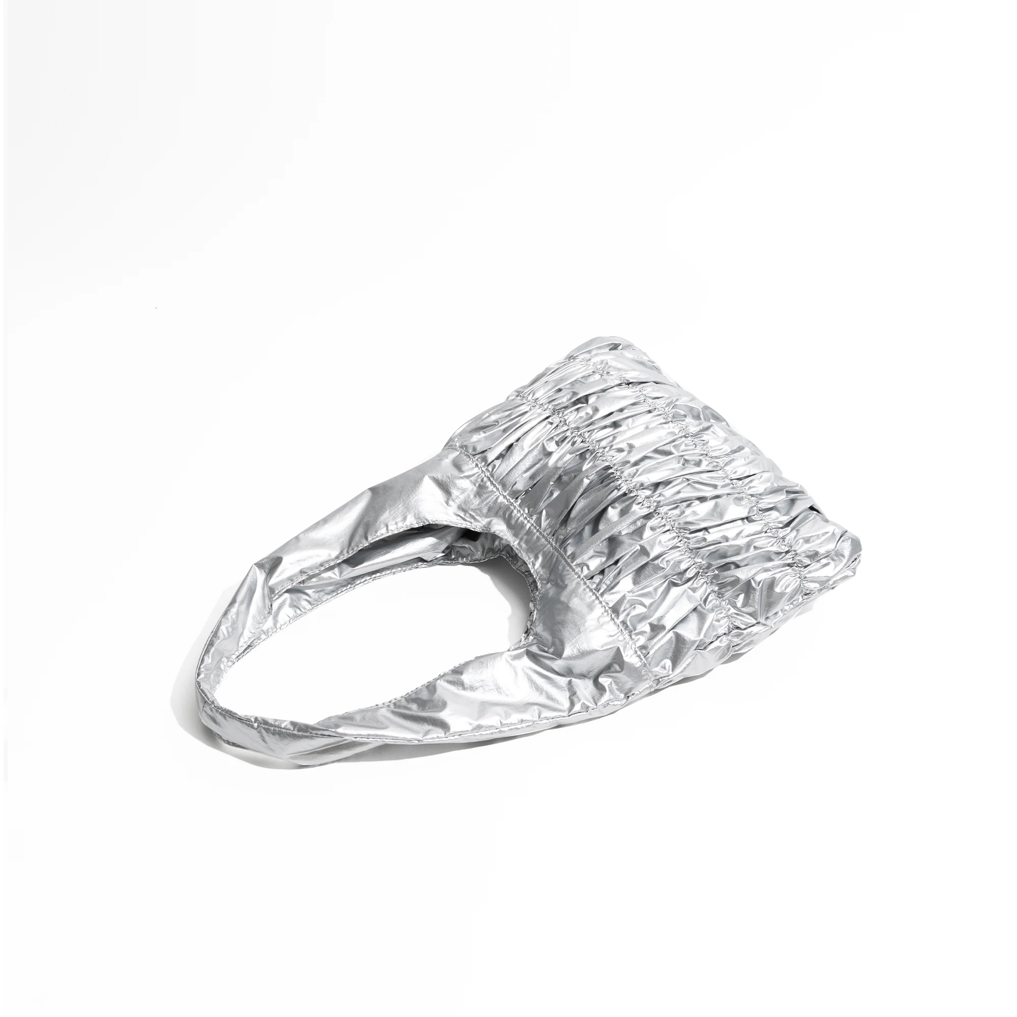 MABULA Роскошный дизайн со рюшами женская сумка через плечо глянцевая большая