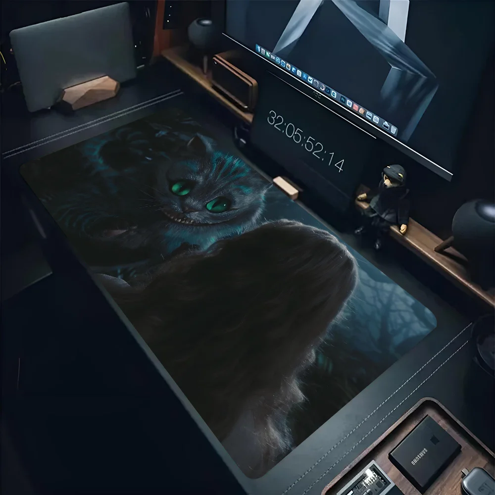 C-Cheshire Cat Alice In Wonderland Mousepad Non-slip Mouse Pad Suitable For Office Computers Laptops E-sports Game Desk Mats XXL