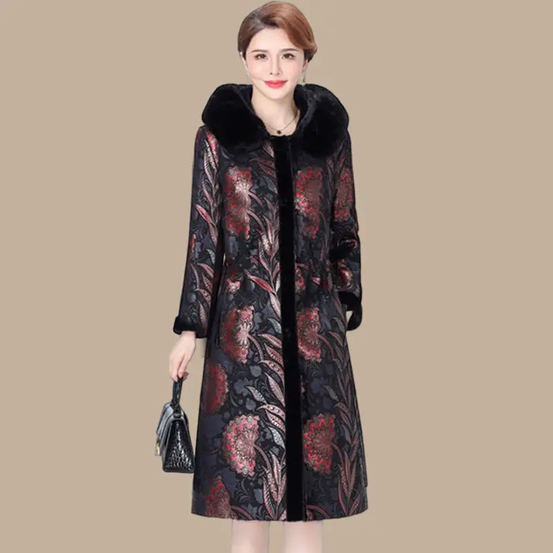 Winter Coat Women Jackets Faux Fur Coats Super Hot Fur Big Fur Collar Hooded Long Top Korean Fashion Harajuku Cheap Wholesale