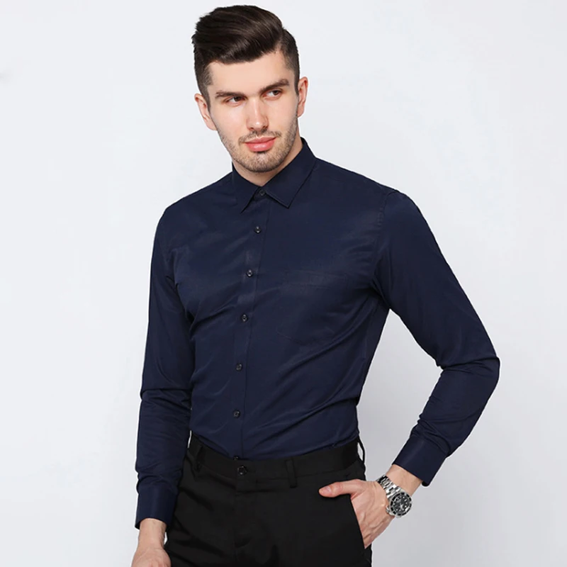 

Мужская хлопковая рубашка с длинным рукавом, в стиле оверсайз