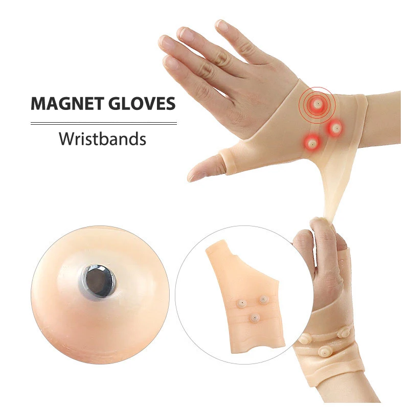 

1 шт., силиконовые магнитные перчатки от артрита