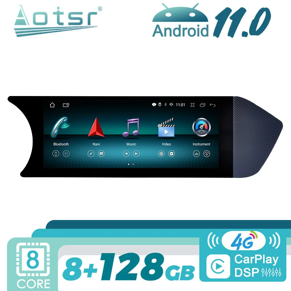 

For Mercedes-Benz C W204 2011 - 2014 Android Car Radio Stereo Receiver GPS Navigation Multimedia Video Player Head Unit Screen