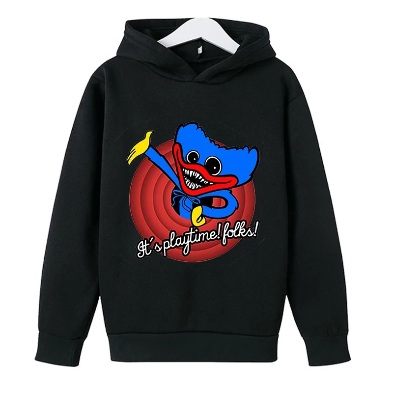 

Kids Poppies Playtime Anime Hoodie Harajuku Boys/Girls Fashion Fitted Sweatshirts Fall Horror Games Long Sleeves Kids Clothes