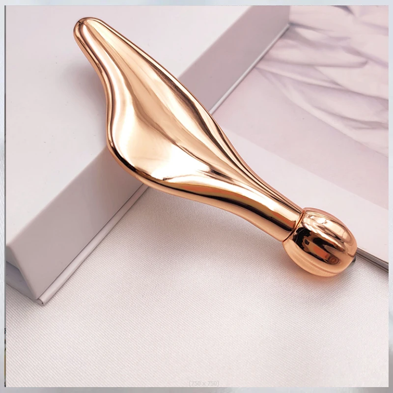 

New Arrivals Eye Massage Stick to Relax Anti-aging Single-head Ball Body Massage Metal Guasha Tool Dolphin Facial Roller