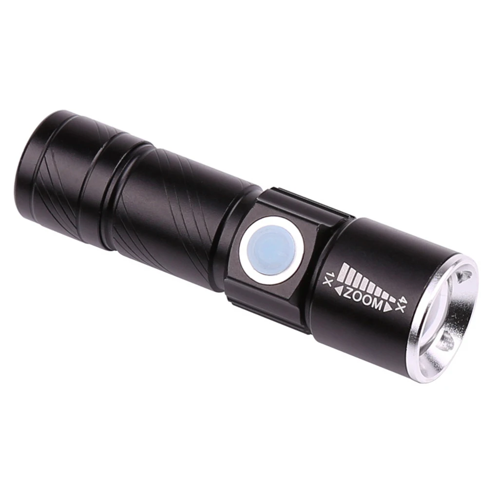 

Purple Light Flashlight Rechargeable Torch 3 Mode Optical Convex Lens Lights Aluminum Alloy Lamp Outdoor Lighting Tool