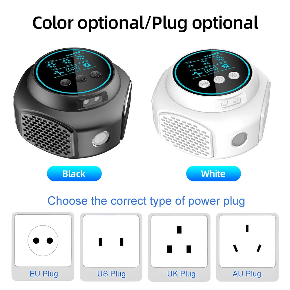 KKMOON Ультразвуковой отпугиватель вредителей 360-градусный электронный прибор для