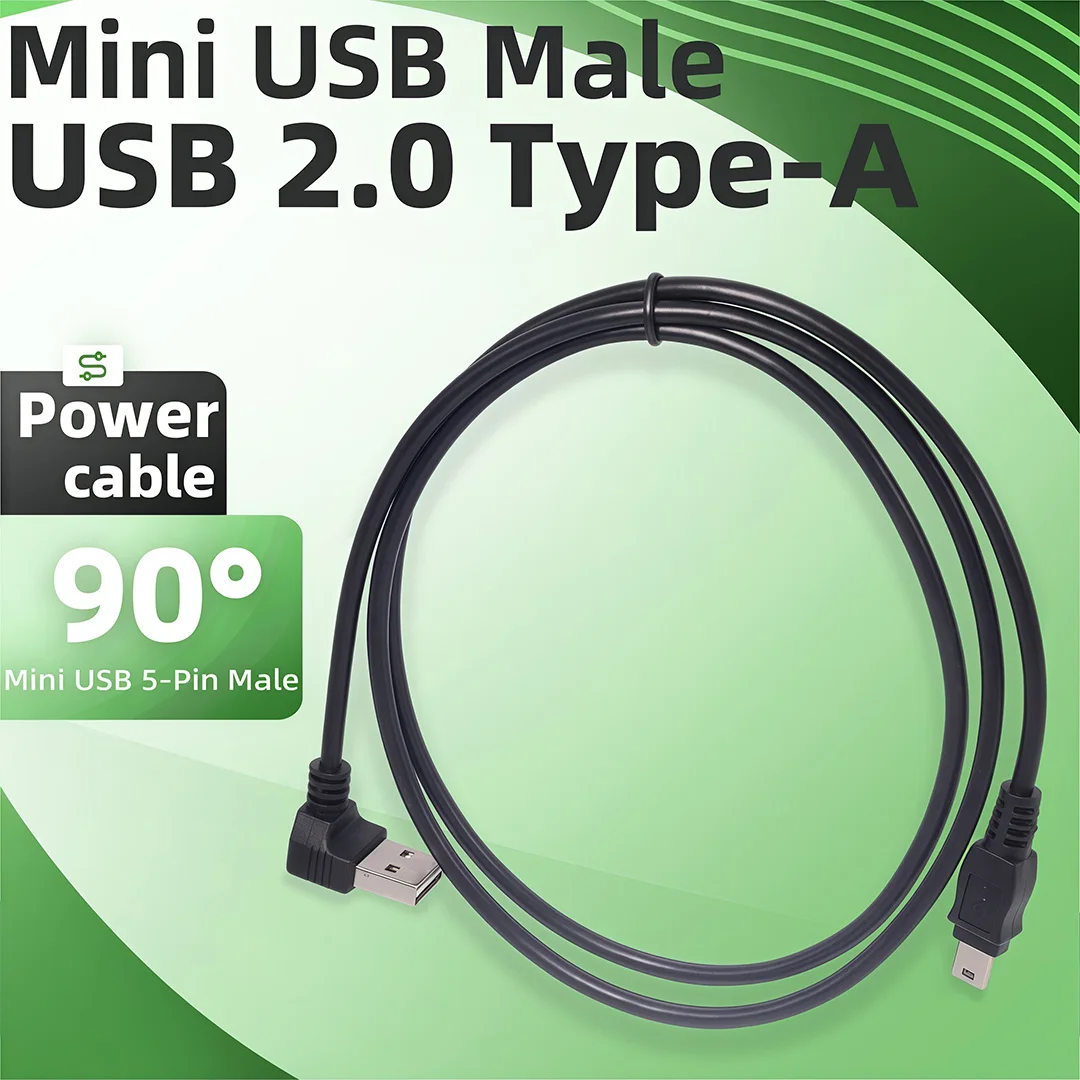 Фото Кабель-удлинитель ADT-Link U2-B108-UP Mini USB 2.0 (левый USB) для быстрой передачи данных и зарядки MP3/MP4-плееров, GPS-навигаторов, цифровых камер, жестких дисков №1