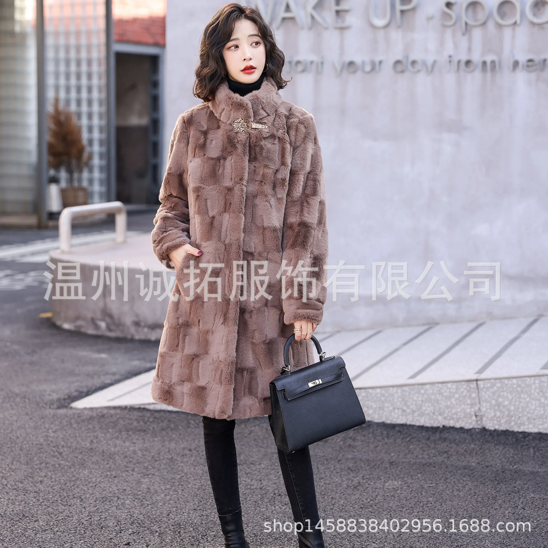 Best Sell Women Jacket Jackets Fur Mink Fur Thick Winter High Street Other Slim Real Fur Canada