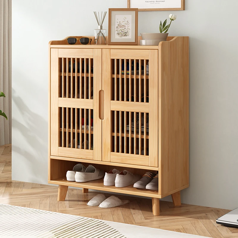 

Mobile Living Room Shoe Rack Organizer Storage Wooden Balcony Filing Shoe Cabinet Shelf Stand Organizador De Zapatos Furniture