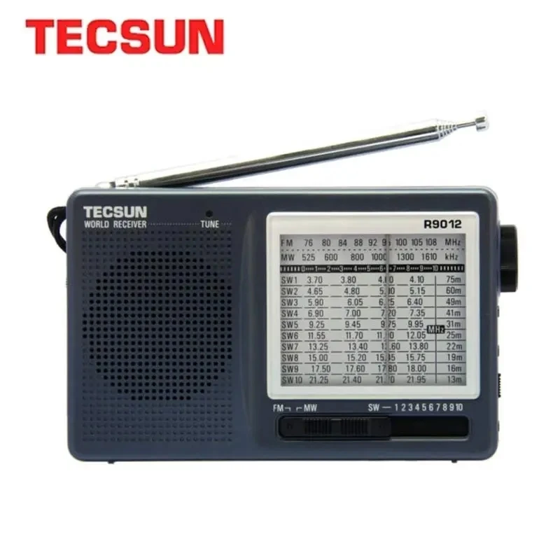 TECSUN R-9012 радио FM AM SW портативное радио 12 диапазонов портативный Радиоприемник Высокая чувствительность низкий уровень шума короткая волна карманное радио