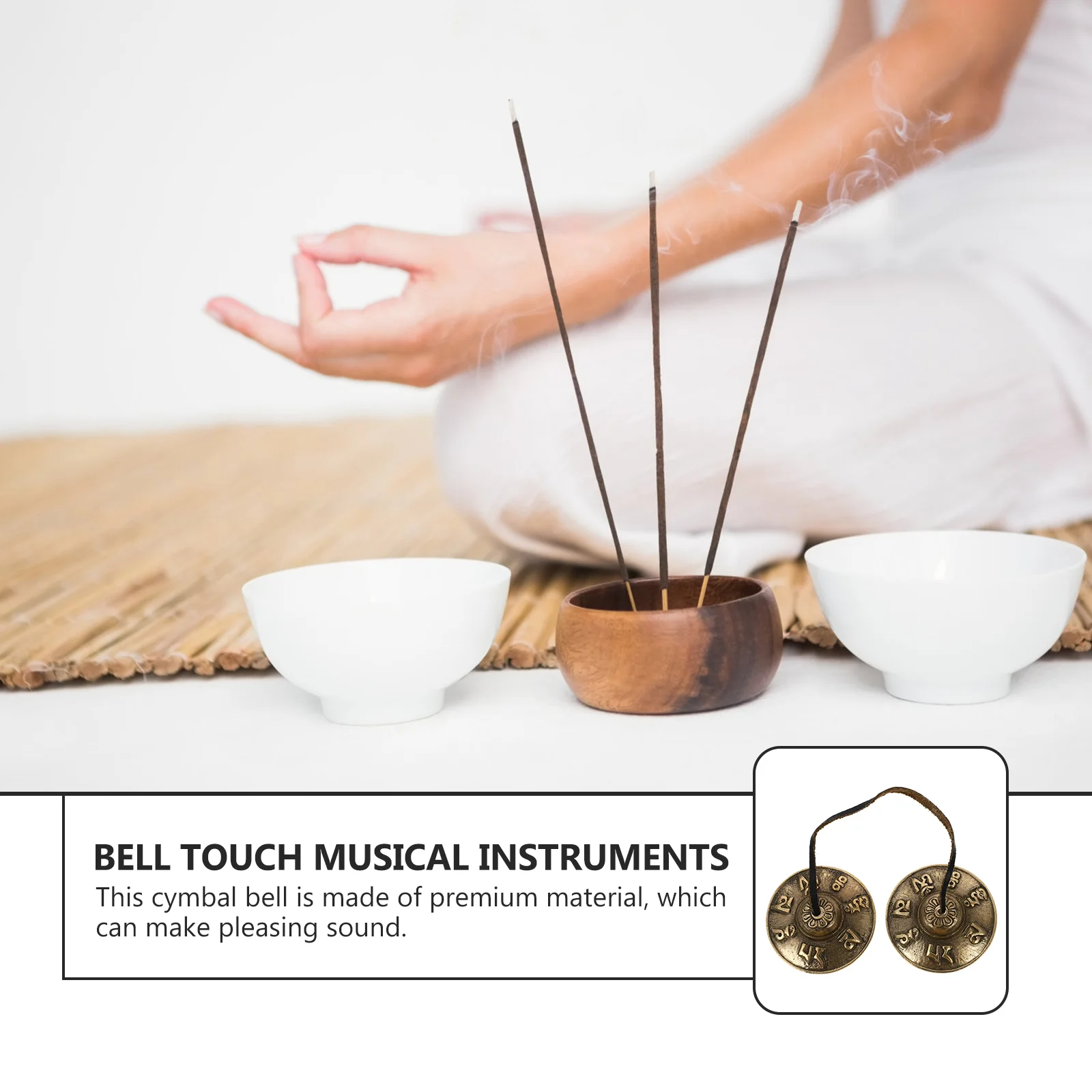 Тибетские тарелки Tingsha кольцо колокольчик религиозный перкуссионный инструмент