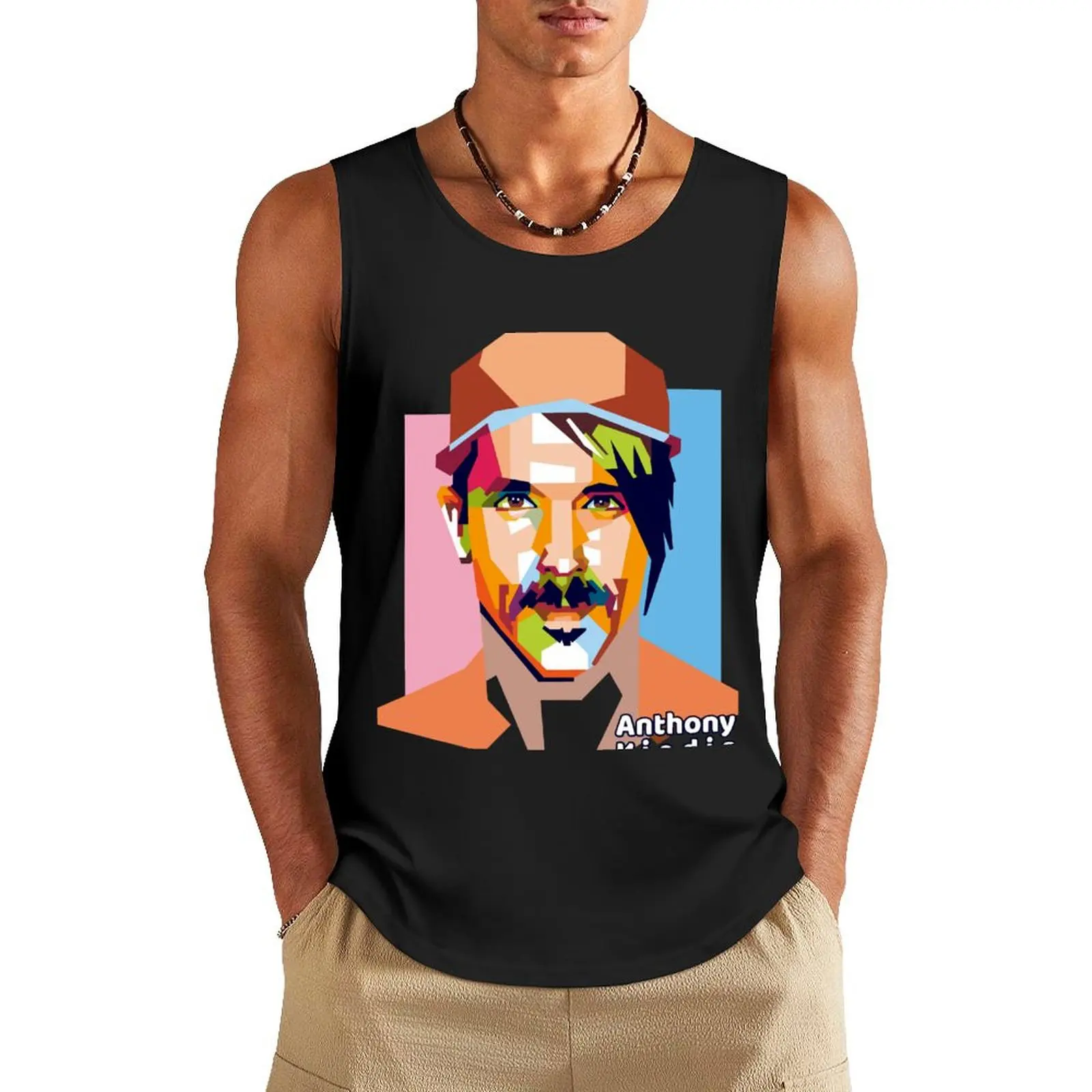 Энтони Кiedis Portraits Tank Top Мужская футболка