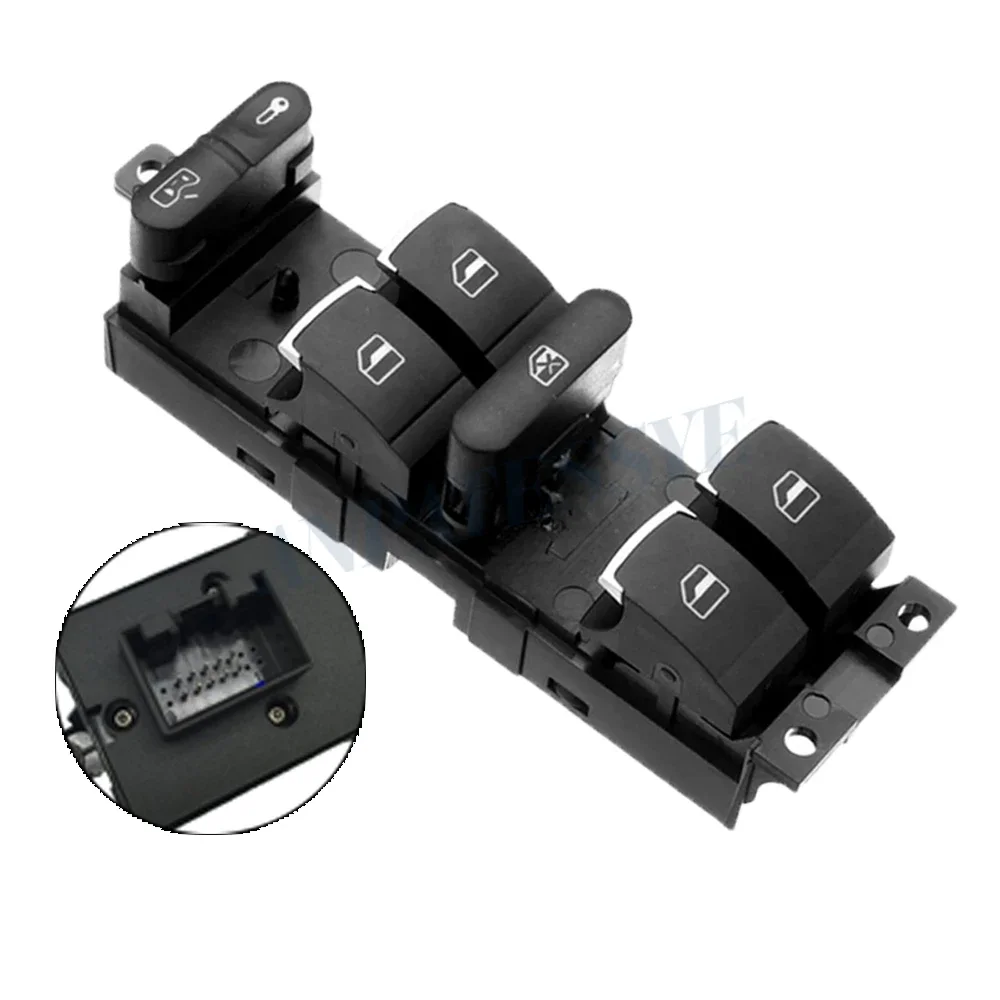 3BD 959857 959 857 хромированный главный переключатель контроллера окна для VW Jetta Golf GTI MK4