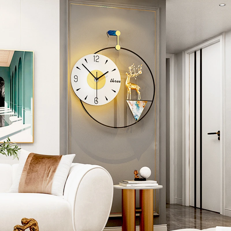 

Luxury Fashion Wall Clock Nordic Creativity Minimalist Wall Clock Room Decoration Accessories Reloj De Pared Home Decor Gift