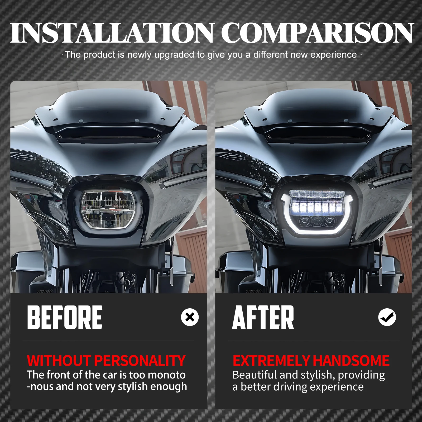 Фото Мотоциклетная светодиодная фара для Harley Touring CVO Street Glide FLHXSE 121 2023-2025 Street Glide FLHX 117 2024-2025 №3