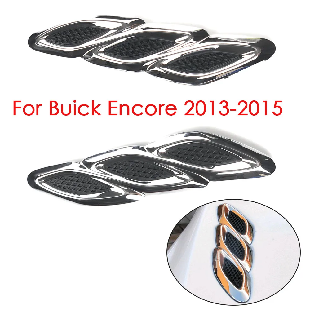 

Для Buick Encore 2013-2015 автостайлинг ABS Хромированная внешняя отделка бленда аксессуары имитация Акулий жабры стикер