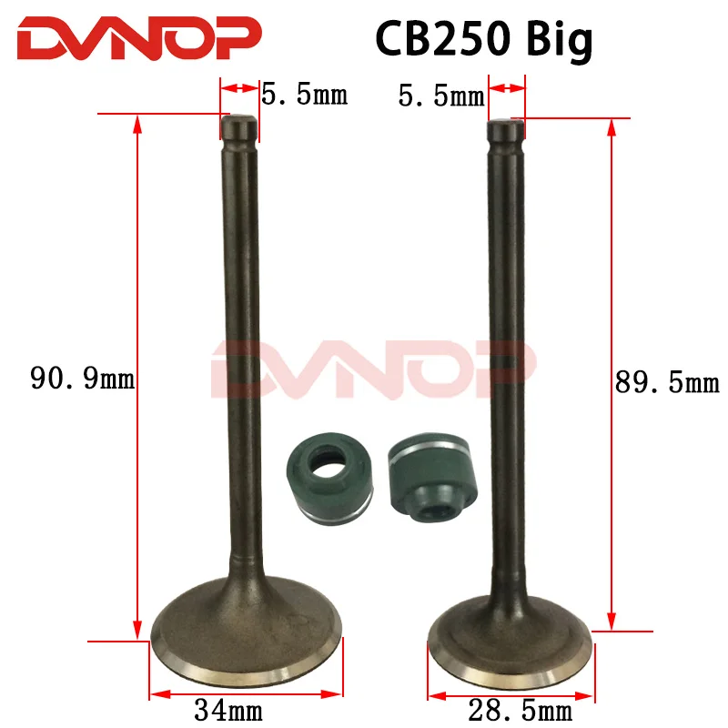 

Для Zongshen CB250 CBB250 CQR250 двигатель мотоцикла клапан впускной и выхлопной системы Kayo T4 внедорожный велосипед запасные части двигателя