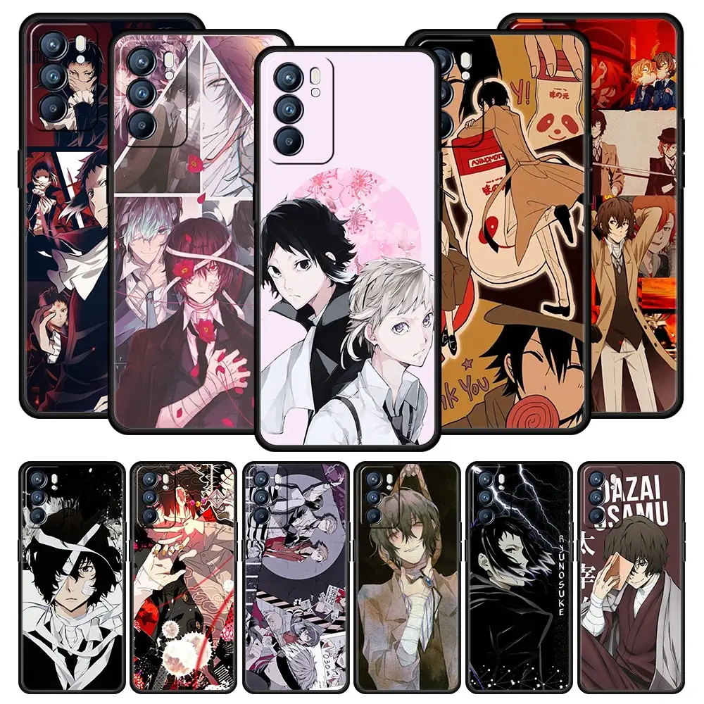 

Anime Bungo Stray Dogs For Oppo Find X5 A54 Soft Cover A53 A52 A9 2020 A15 A95 A16 A76 A74 A12 Reno7 SE Reno6 Pro 5G Phone Case