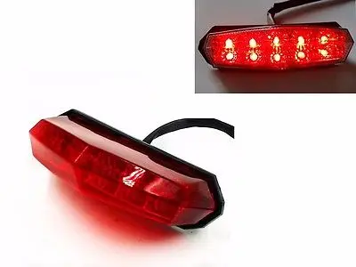 

Red LED Brake Tail Light for Kawasaki Dual Sports ATV Dirt bike Off Road Custom