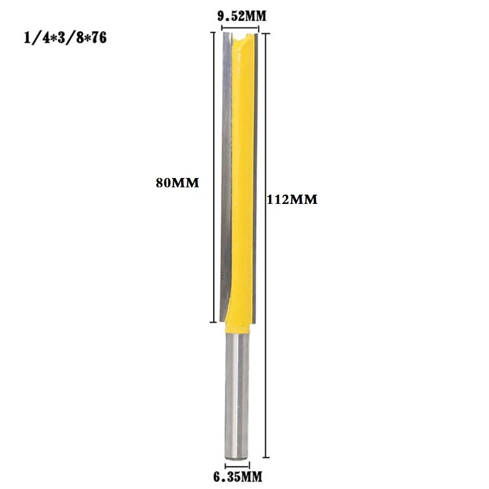 

1/4\\\\\\\\\\\\\\\\\\\\\\\\\\\\\\\" Shank Router Bit Extra Long Cutting Diameter Straight High quality