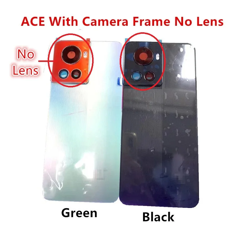 10 R корпус для Oneplus ACE One Plus 10R 5G 6 7 дюйма задняя крышка батарейного отсека стекло