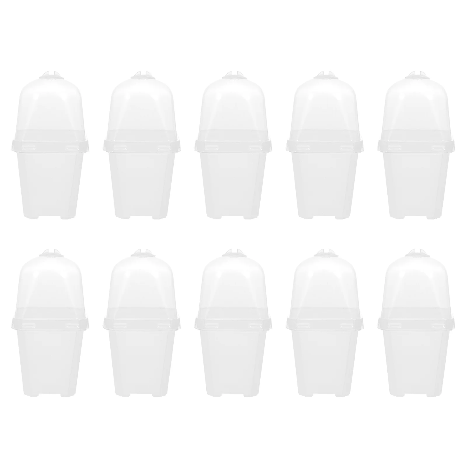 

Pots Pot Transparent Nursery Lid Planter Starter Humidity Dome Starting Plastic Plant Gardening Succulent Tray Trays