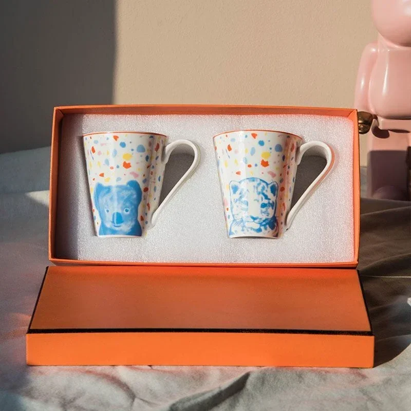 Подарочный набор кружки для пары костей canecas caneca автоматика кружка с котом juego tazas