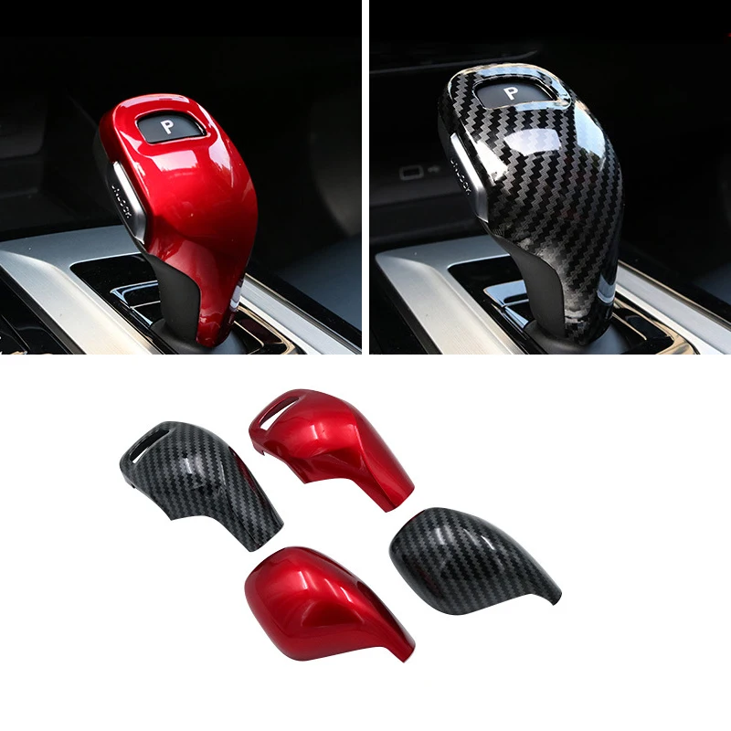 

Carbon Fiber Texture Car Interior Gear Shift Knob Head Cover Trim Decoration For MG5 MG6 MG ZS HS 2020-2017 2018 2019 2020 2021