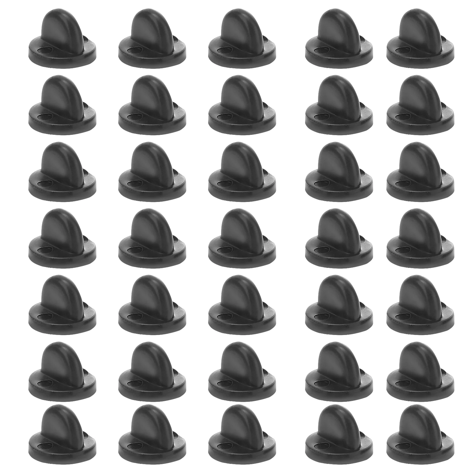 

100pcs Clutch Badges Rubber Pin Backs Pin Cap Keepers Replacement for Lapel Pin Backing Holder Clasp ( Black )