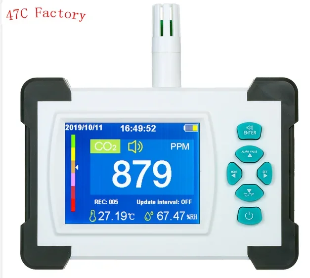 CO2 EM002PDF Датчик PPM-метры Мини-детектор углекислого газа Газоанализатор Монитор