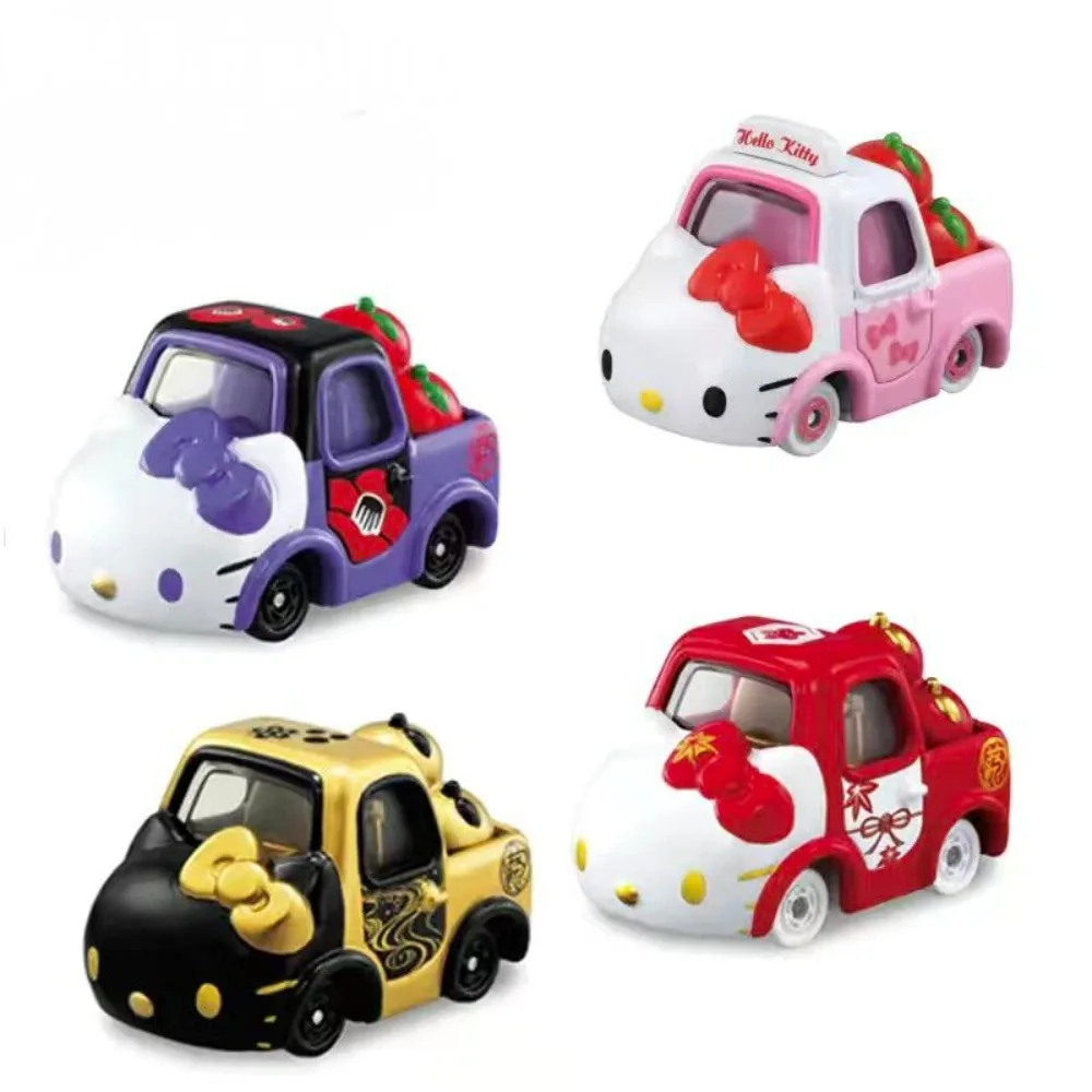 

Hello Kitty Sanrio плюшевая кавайная мультяшная милая кукла Hello Kitty машинка из сплава Аниме Плюшевые игрушки для девочек детские игрушки подарок на день рождения