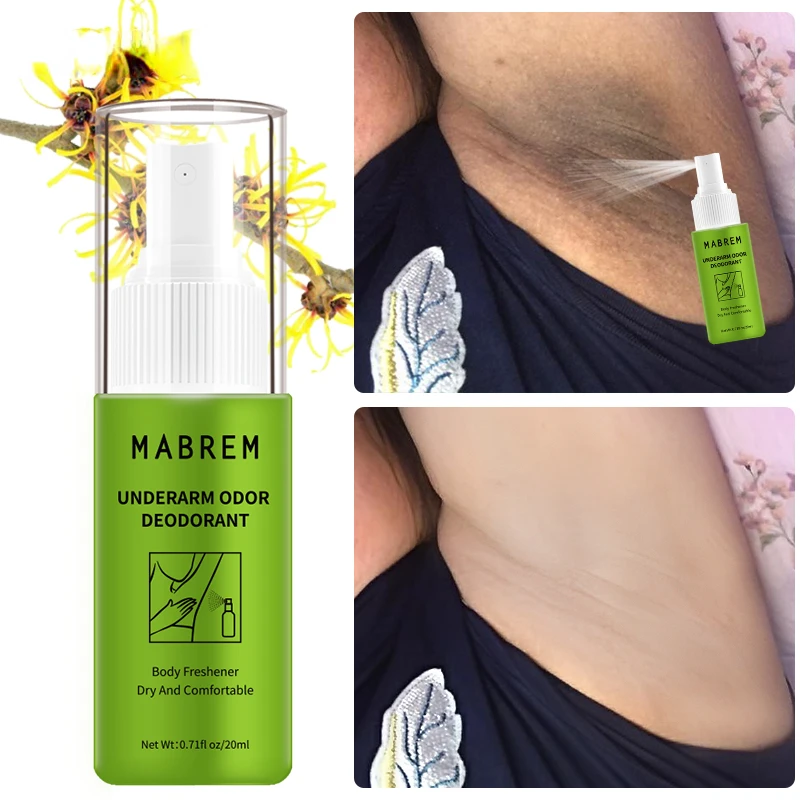 

Men Women Underarm Odor Deodorant Fragrance Spray Removes Body Sweat Smell Long-lasting Aromatic Skin Care Spray Fragrance