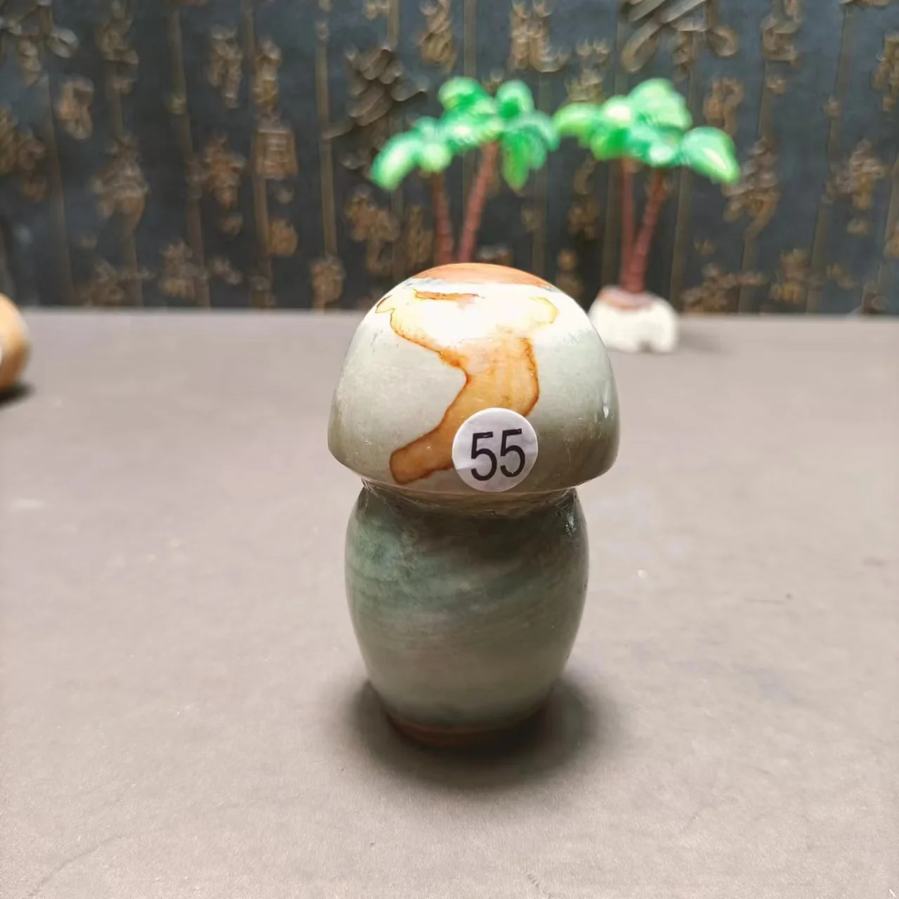 Природный ручная резьба энергетический Океанский камень минерал рейки гриб