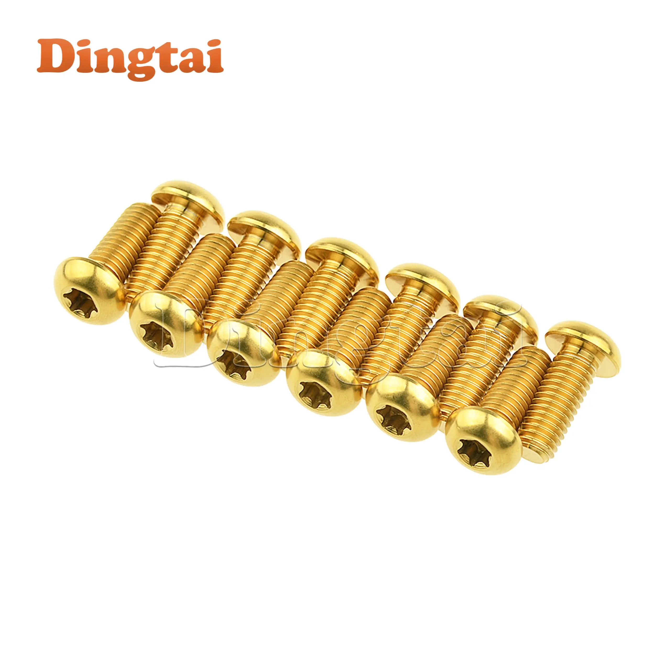 Фото Титановые болты Dingtai 5/10 шт. M8x20 мм с круглой головкой Torx для дисковых тормозов мотоциклов DUCATI №3