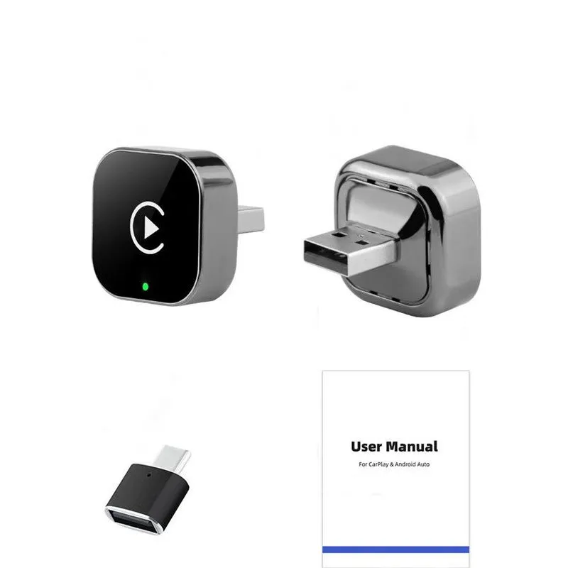

Беспроводной адаптер CarPlay Android Auto USB Dongle Smart Mini Box Plug and Play для Toyota Nissan Honda Ford Benz