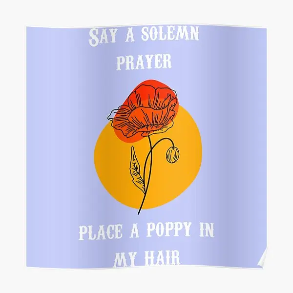 Постер поместите в мои волосы картина комнату винтажный современный декор