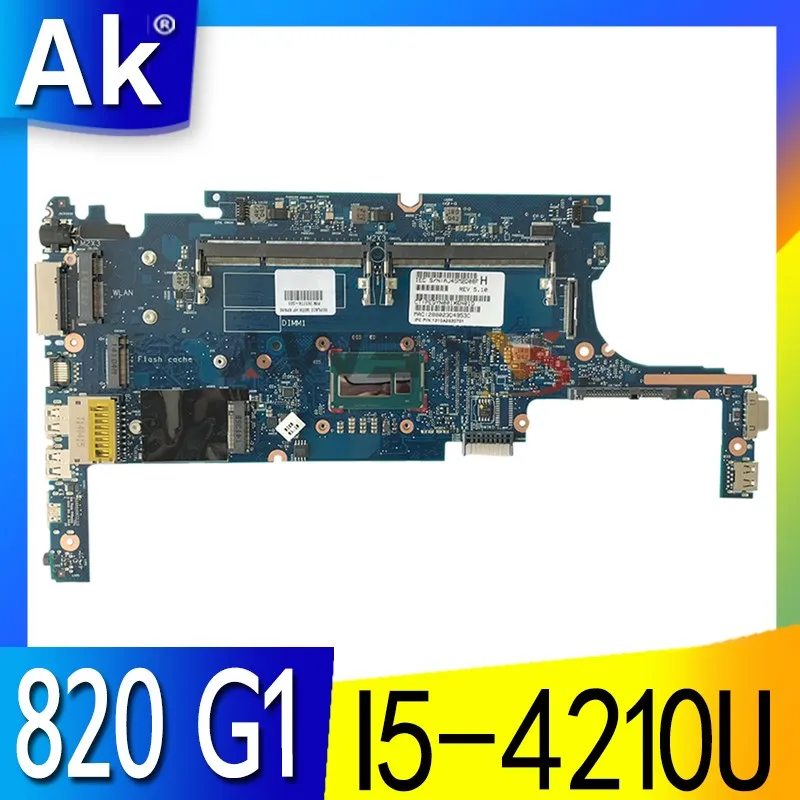 

730558-501 730558-001 730558-601 For HP EliteBook 820 720 G1 laptop motherboard I5-4210U CPU DDR3L 6050A2560501-MB-A02