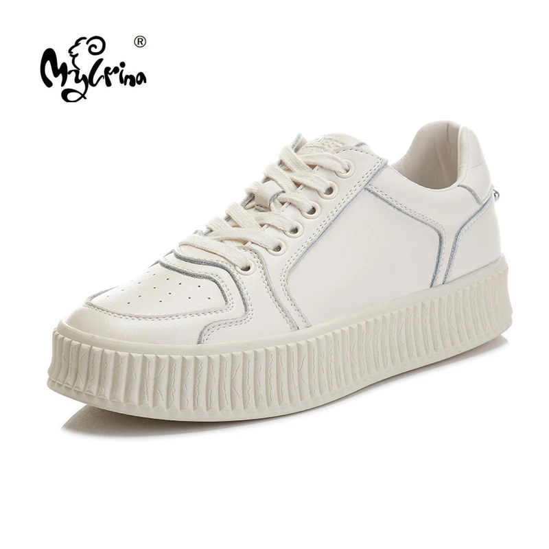 

Women New Sneakers 2022 Spring Autumn Fashion Low Top Ladies Casual Shoes Female Round Toe Non-Slip Comfy Genuine Leather Flats
