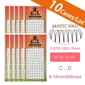 Ресницы Накладные готовые, 8-16 мм или смешанные, 0,070,10,15 мм