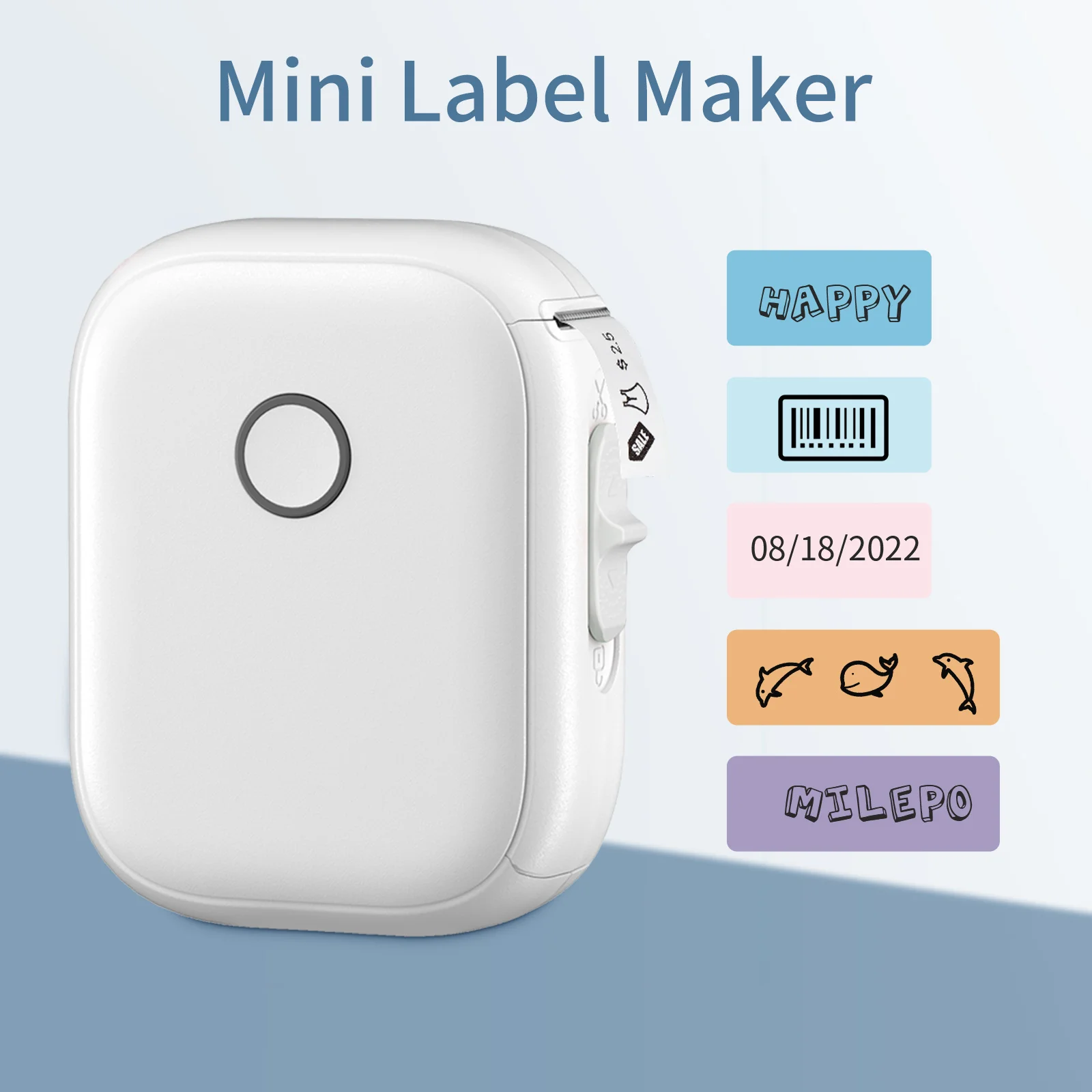 

Mini Label Maker Machine Pocket Labeler Sticker Thermal Printer For DIY Date Journal Study Sticker Labeling Machine Wireless BT