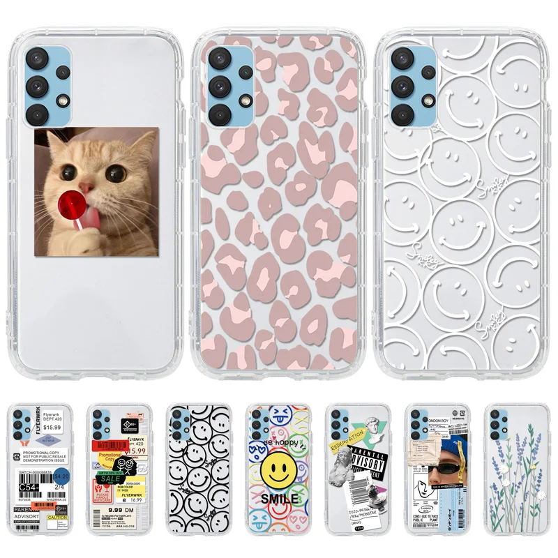 

For Samsung A12 Case For Samsung A51 A52 A52S 5G A21s A32 A50 A31 A71 A72 A70 A03S A13 A33 A73 A53 Soft Cases Funda Phone Covers
