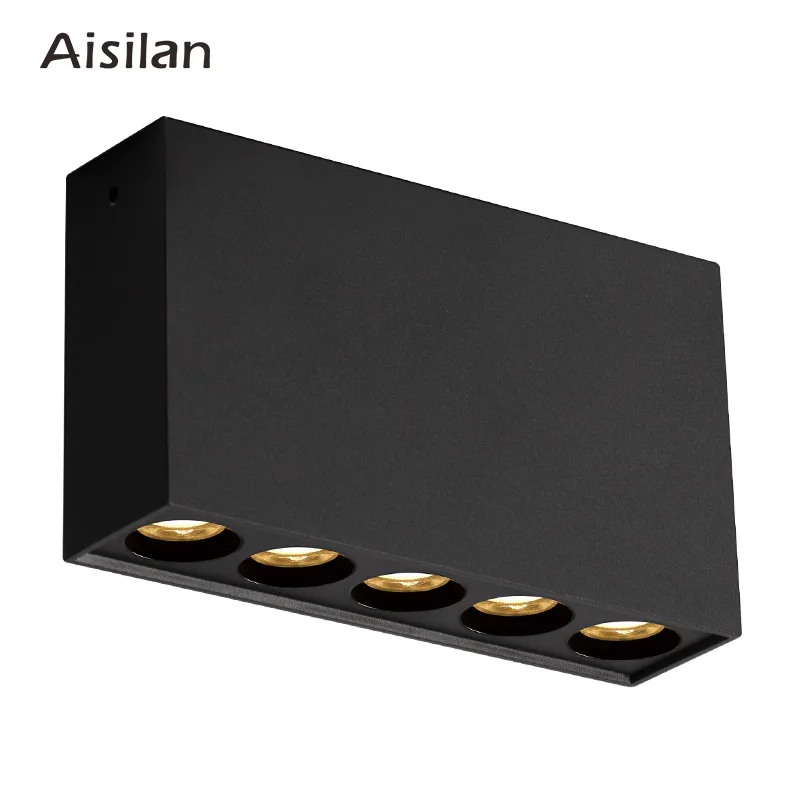 

Aisilan LED Surface Mounted Downlight Minimalist Grille Lamp 18W CRI 93 Anti-glare Ceiling Spot Light for Living room Hallway