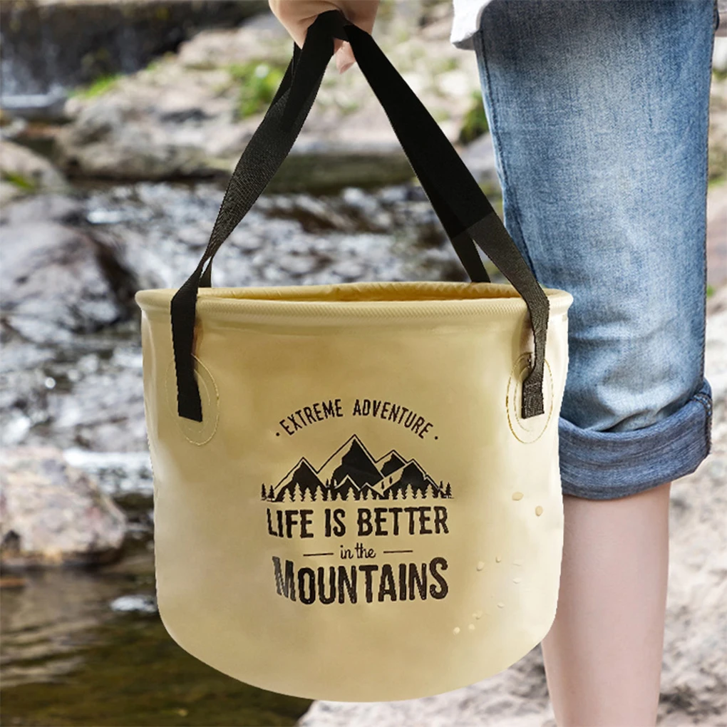 

Складное ведро для воды, профессиональный контейнер для хранения, для рыбалки, кемпинга, мытья автомобиля