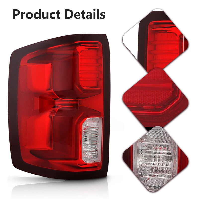 Задний фонарь для Chevrolet Silverado 1500 2016-2018 задний стоп-сигнал Стояночная фара сигнал