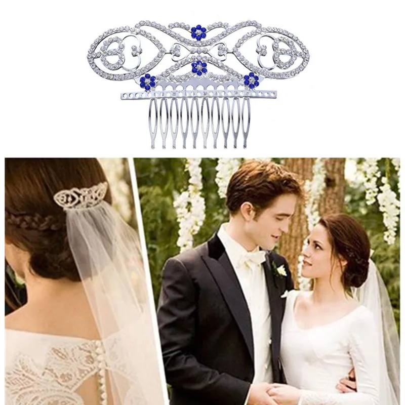Гребень для волос свадебный женский с кристаллами модное Ювелирное Украшение