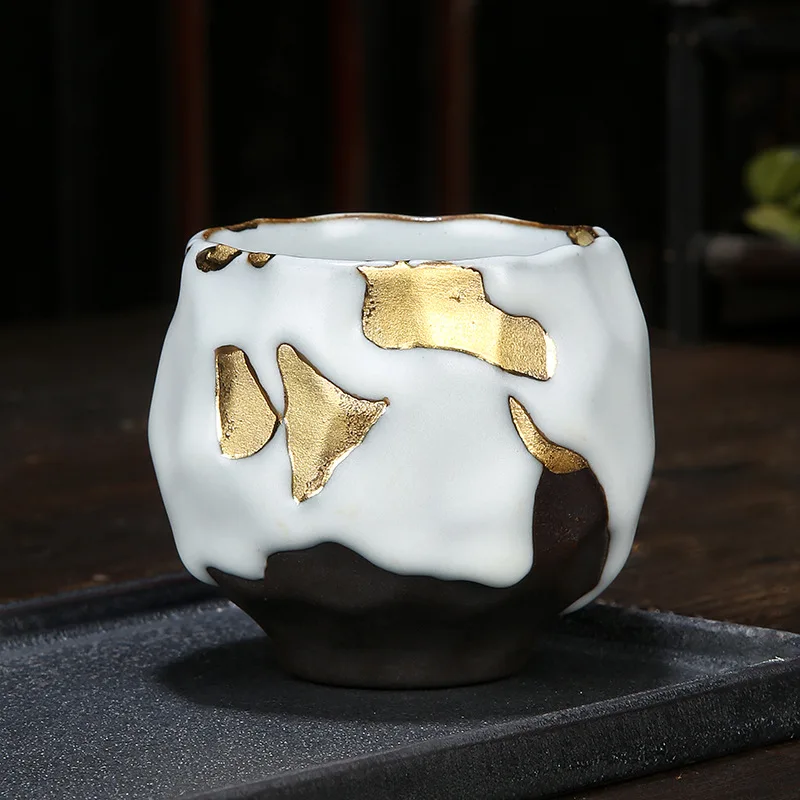 Позолоченная искусственная кружка японская керамическая чашка для эспрессо Master