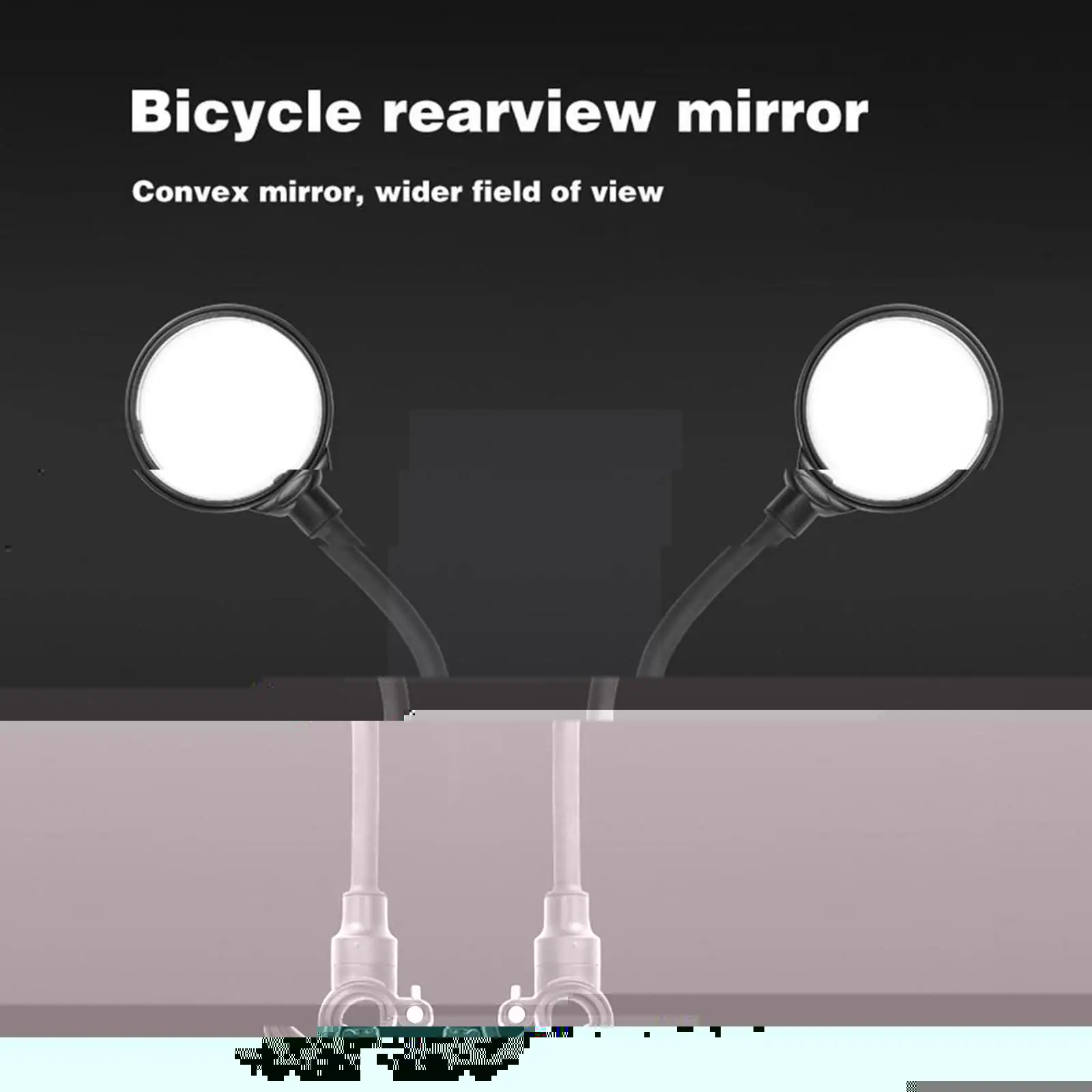 

Bicycle Rearview Mirror Adjustable Flexible Rear Back Rearview Mirrors MTB View Mirror Bike Mirror Cycling H0B8