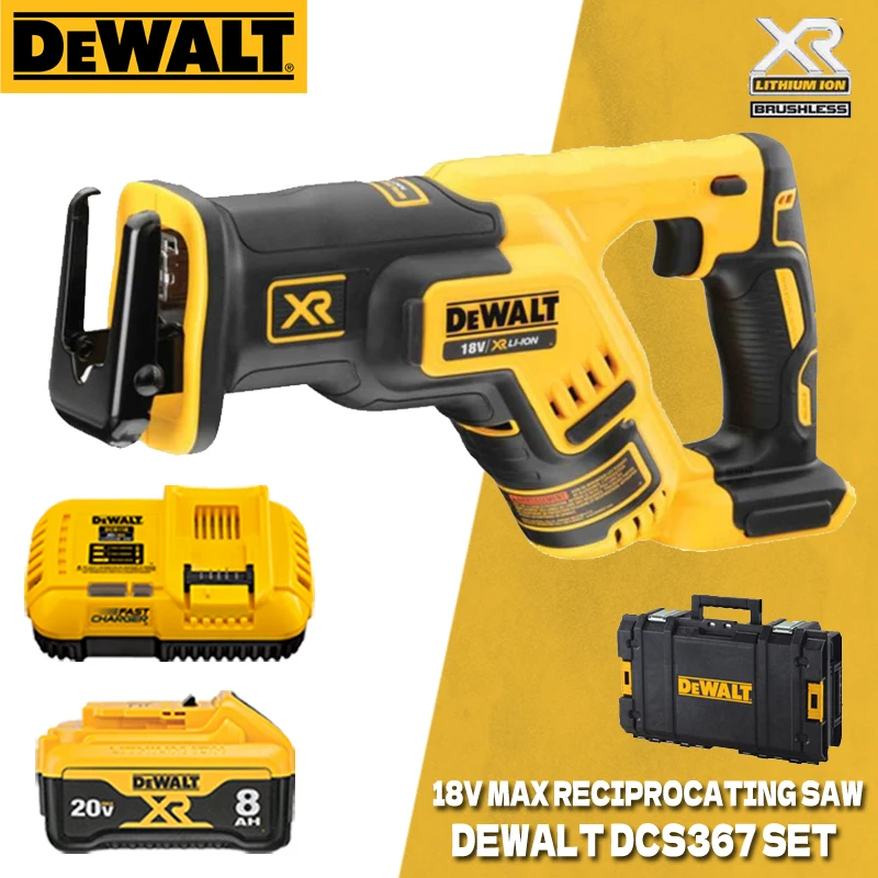DEWALT DCS367 20V Brushless Compact Reciprocating Saw Kit  Cutting Portable Cordless Power Tools For Woodworking DCB115 DCB118